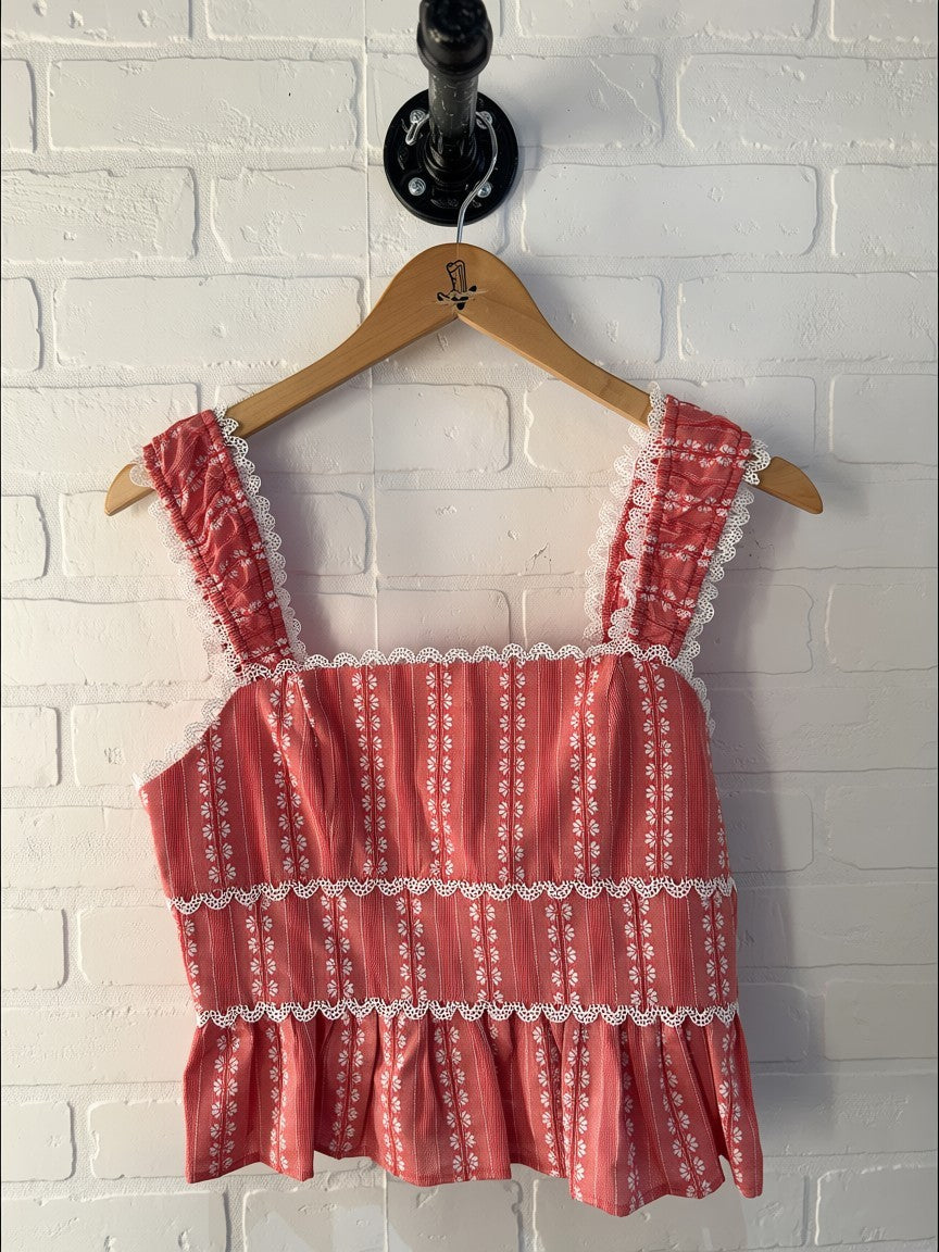 Sunday Edition Tiered Red Tank | Women's Tops | Jae's Place