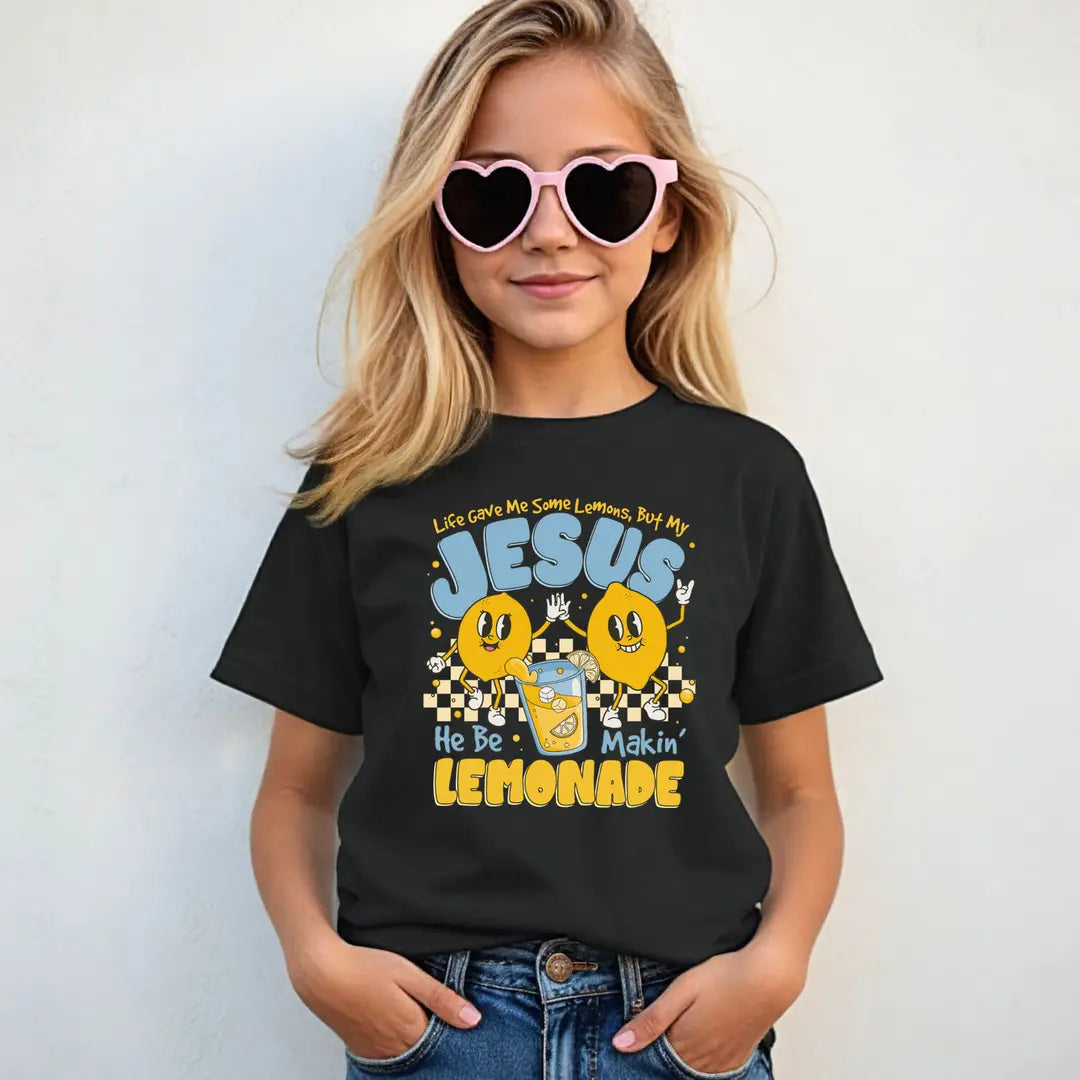 The Purple Turtle 'Life Gives Me Lemons' Kids Tee – Black