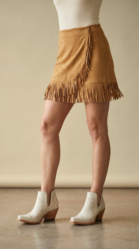 Saints & Hearts Suede Skirt SIS1152A