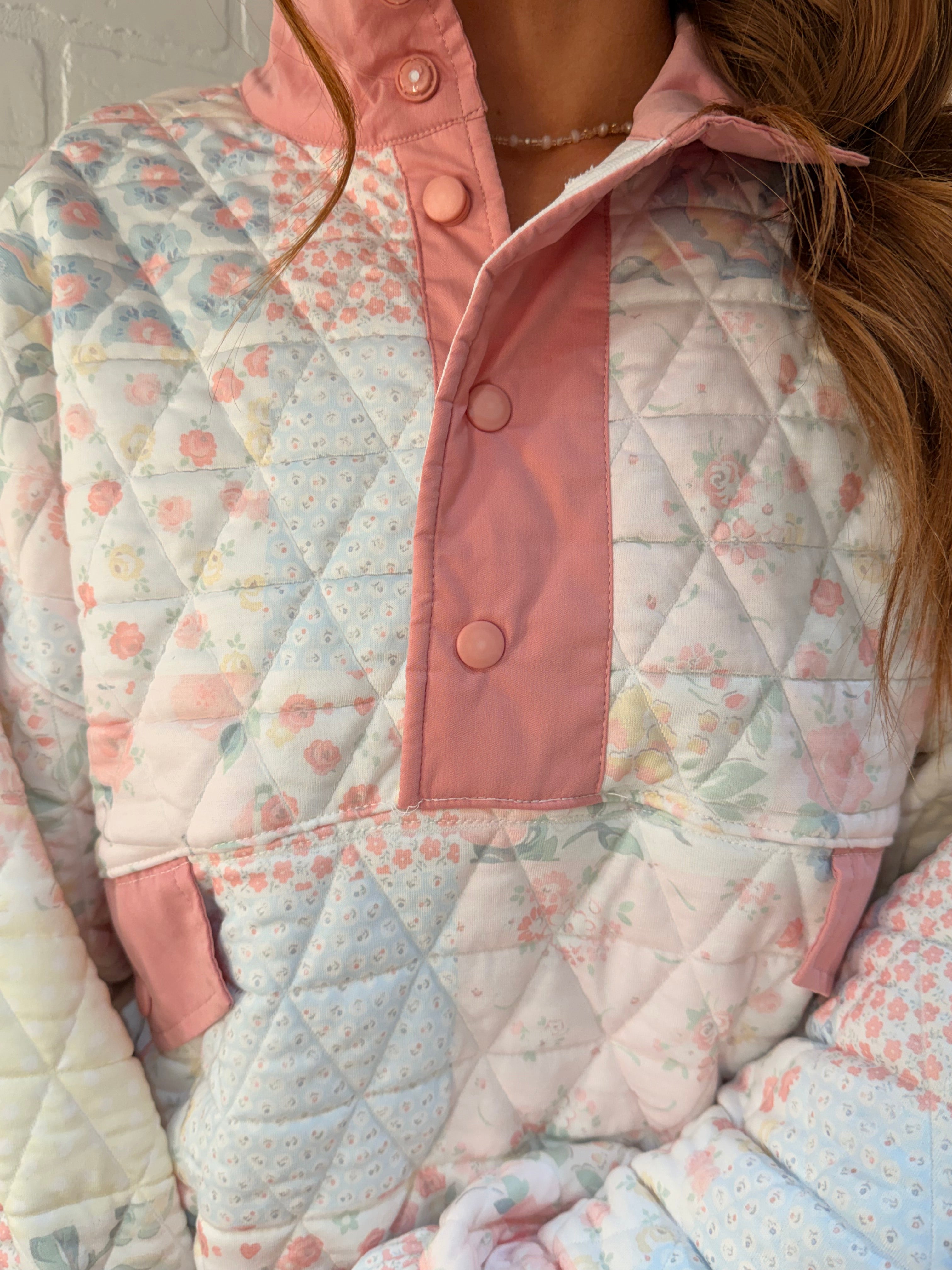 Veveret Quilted Quarter Zip VJ7245-BC