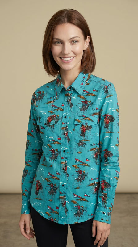 Roper Wmns LS Shirt 050-0690-6170