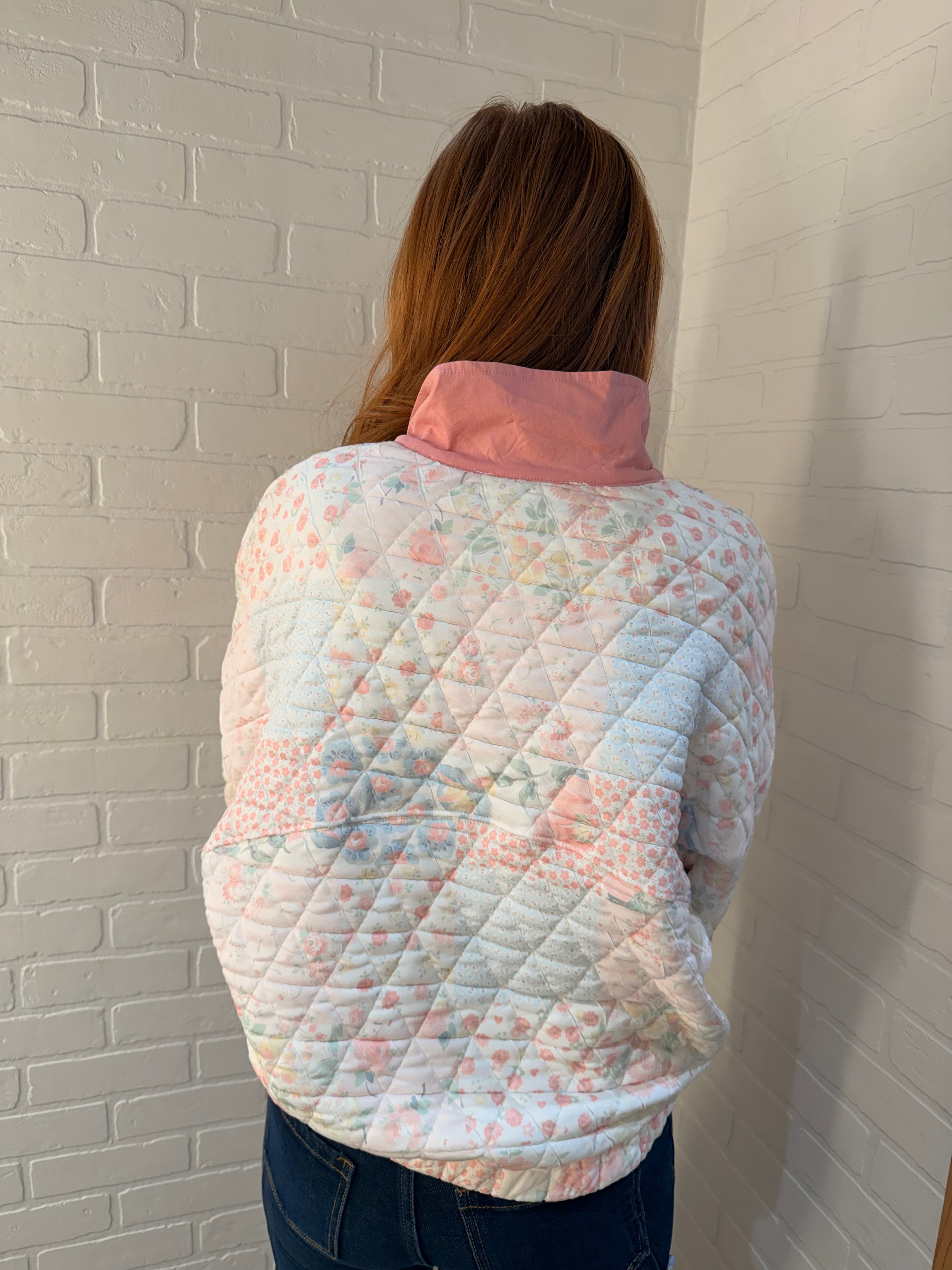 Veveret Quilted Quarter Zip VJ7245-BC