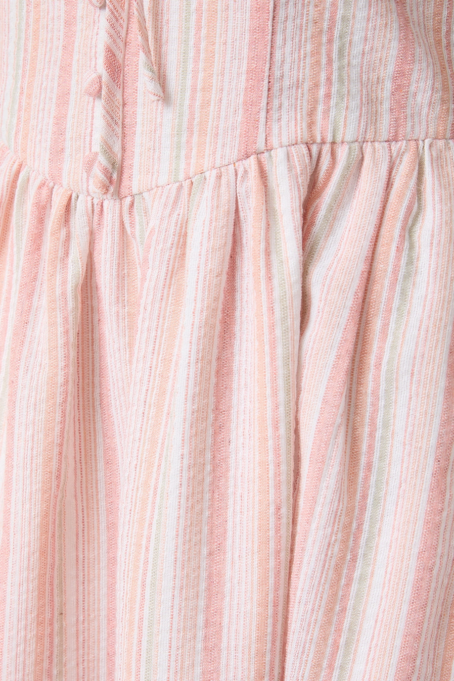 Sunday Edition Striped White/Orange Dress-ZD1423