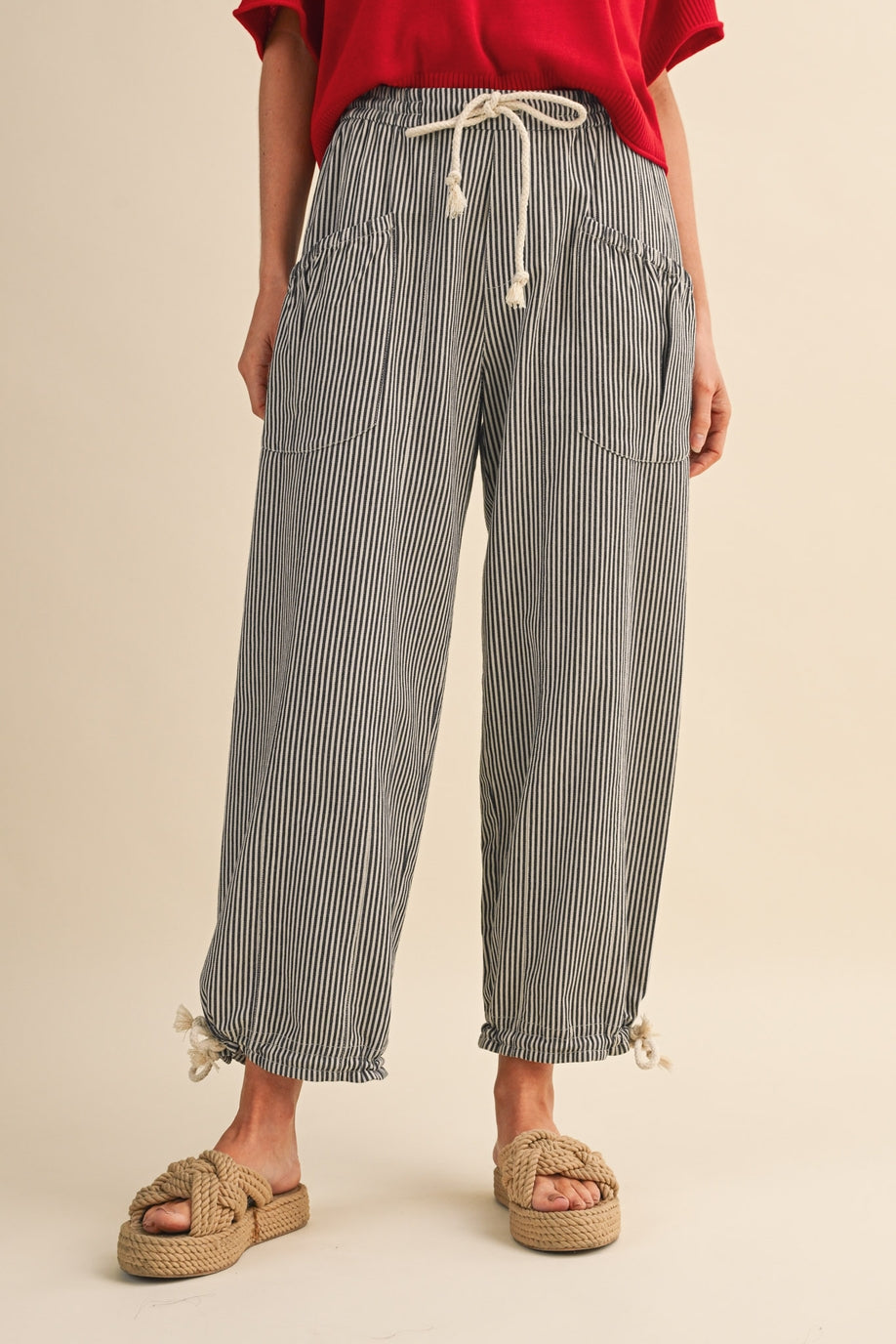 &Merci Black Stripe Pant MP4690