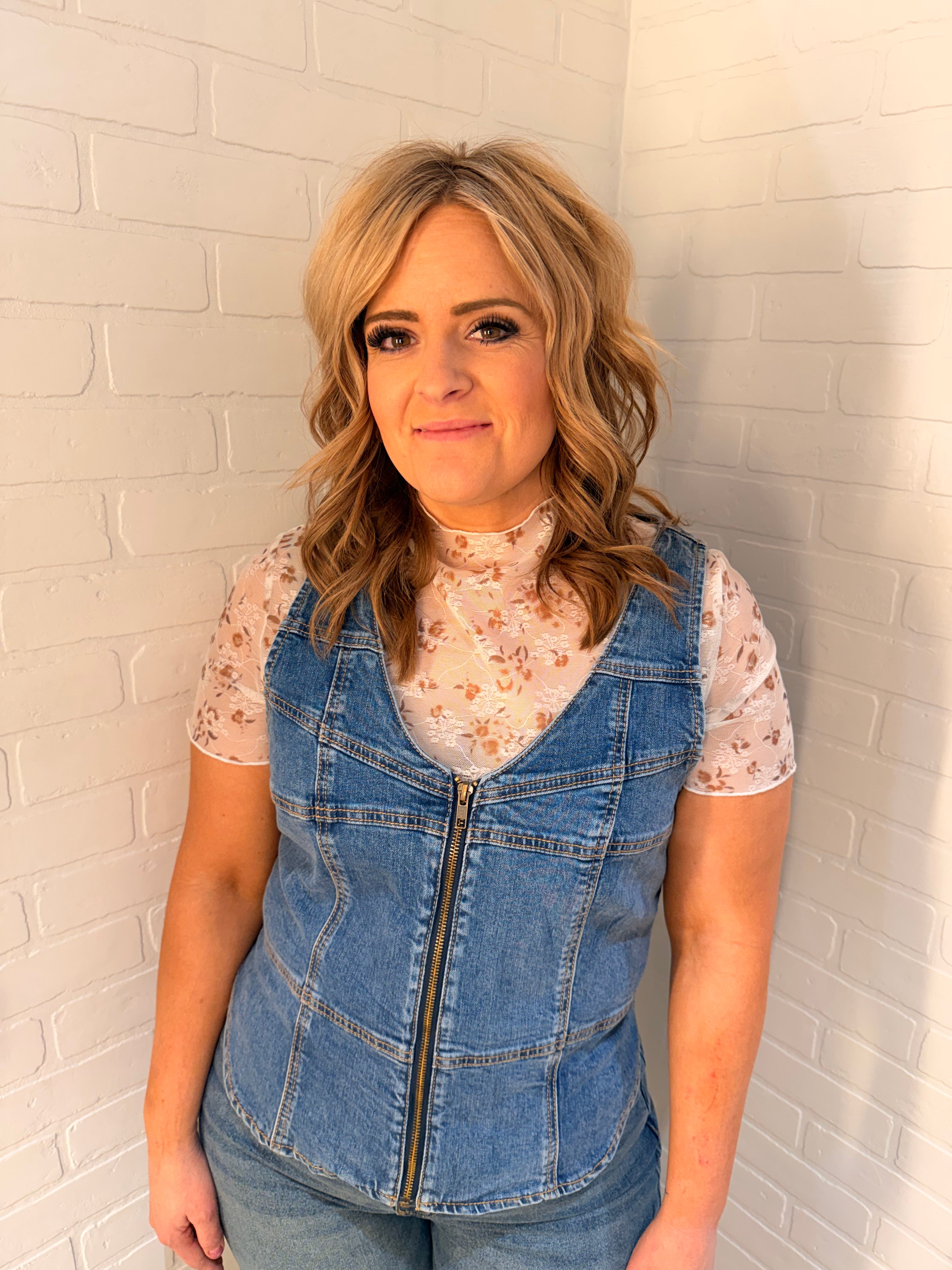 Panhandle Slim Denim Vest BW98D09107
