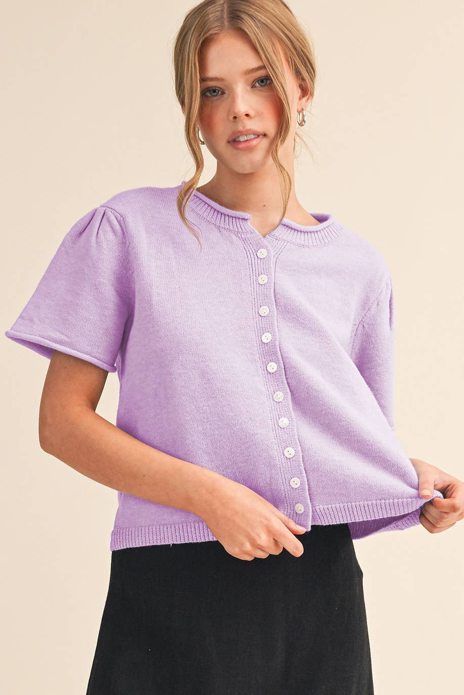 &Merci Lavender Sweater- MSW11297