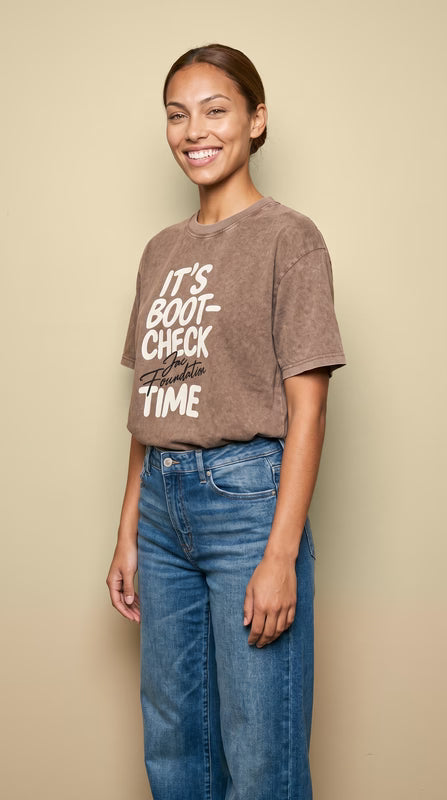 It's Boot-Check Time Graphic Tee