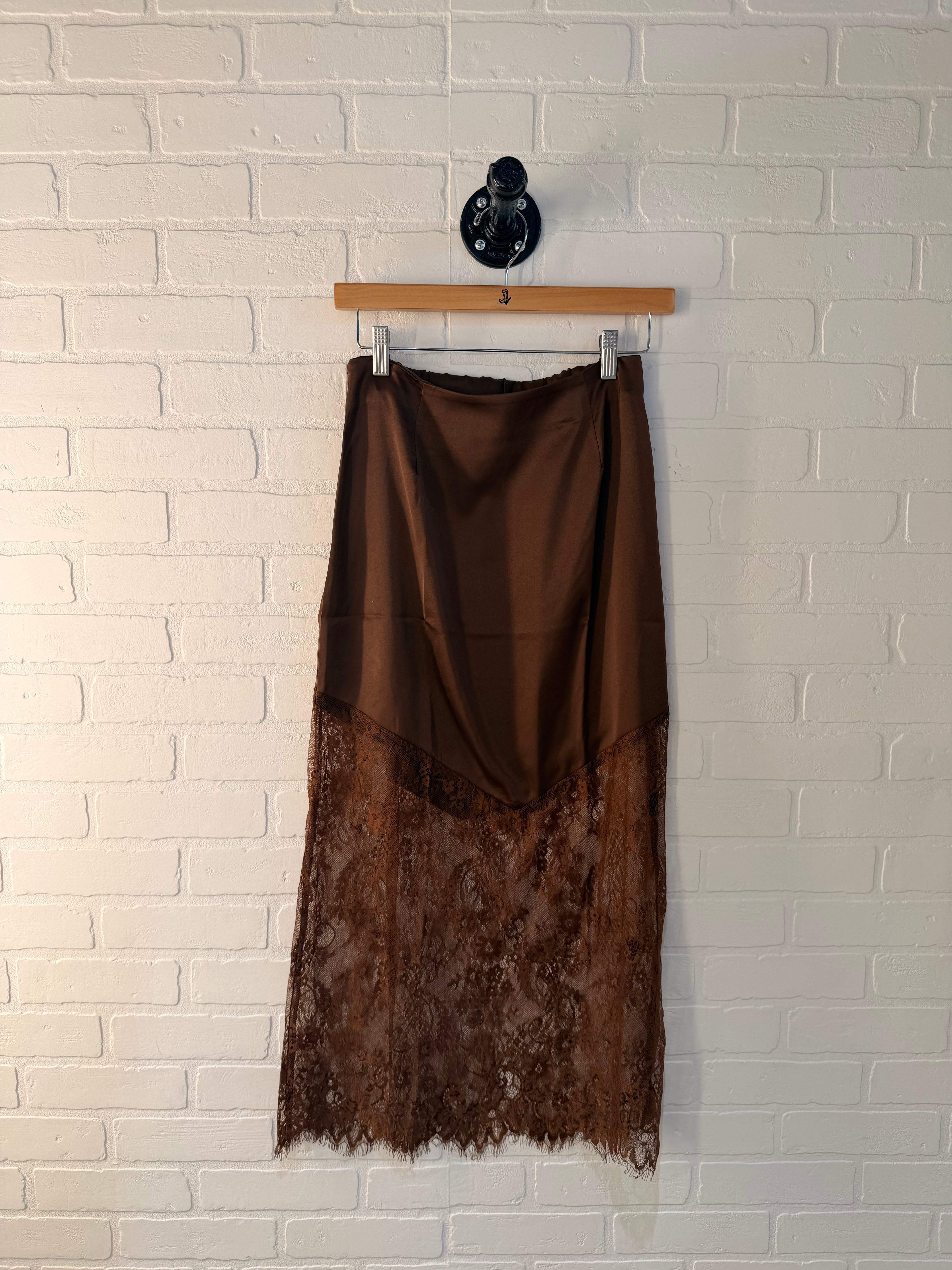 Lovesoft Satin Lace Patchwork Skirt AS8755-2017