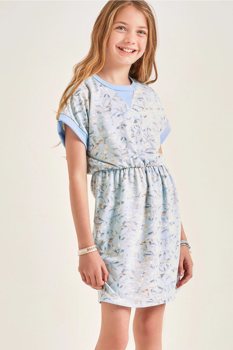 Good Girl Girls' Blue Floral Dress