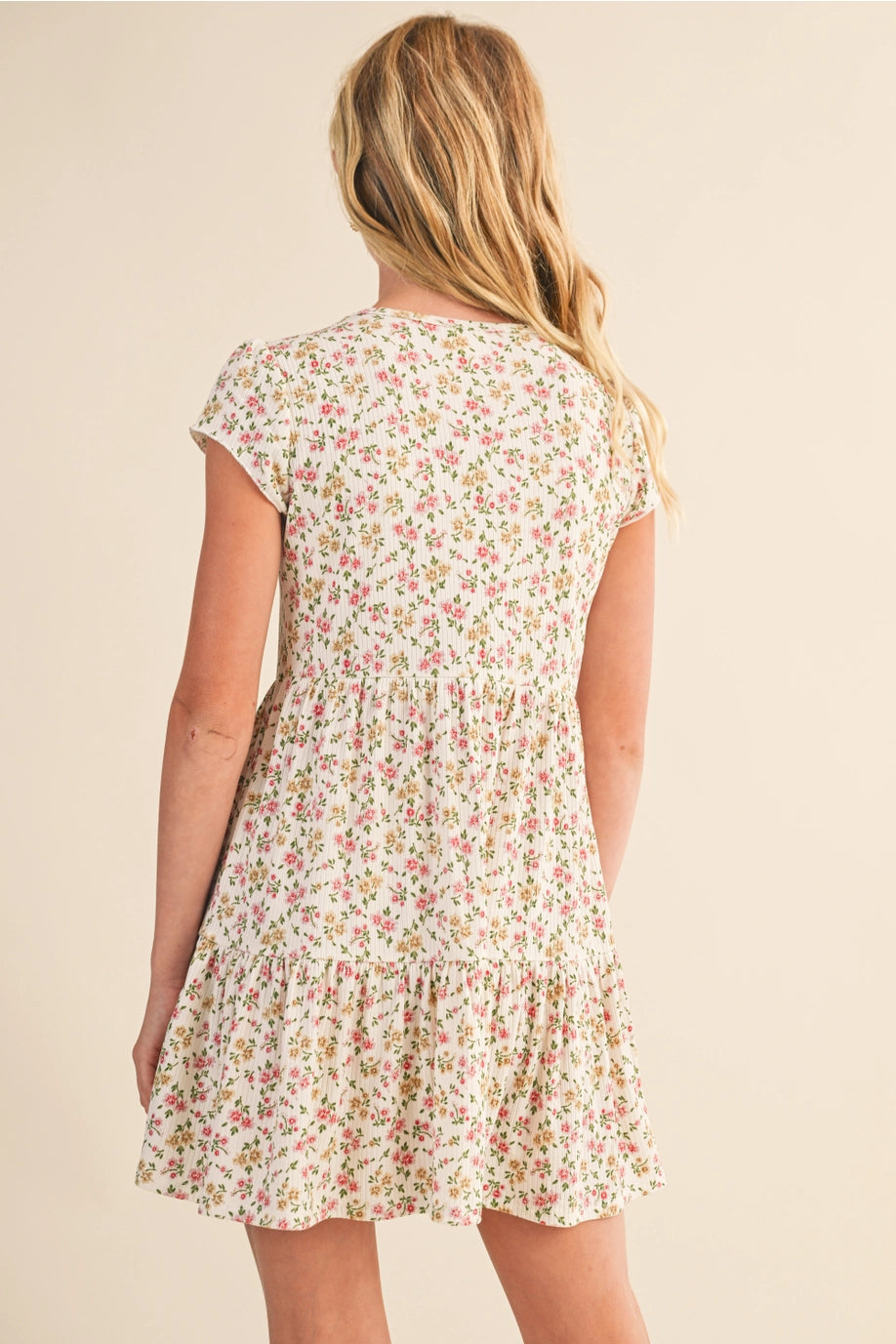 Heart & Arrow Girls Button Dress KD2505