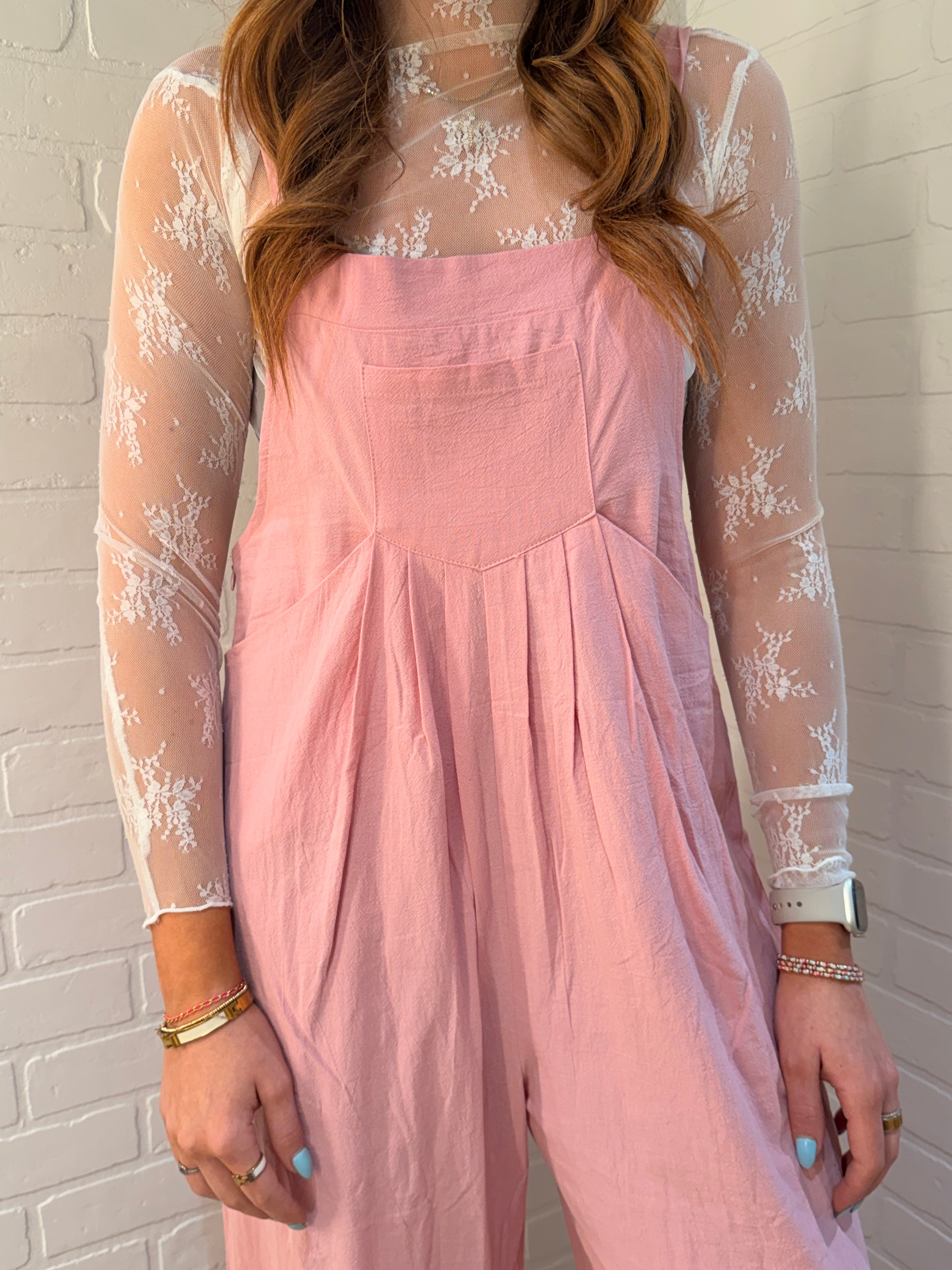 Mid-waist Loose Casual Suspenders- CWSJS0208