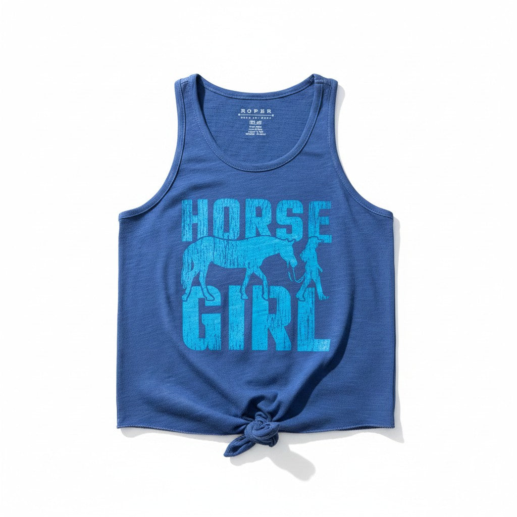 Roper Girls' Western Graphic Tee – Blue