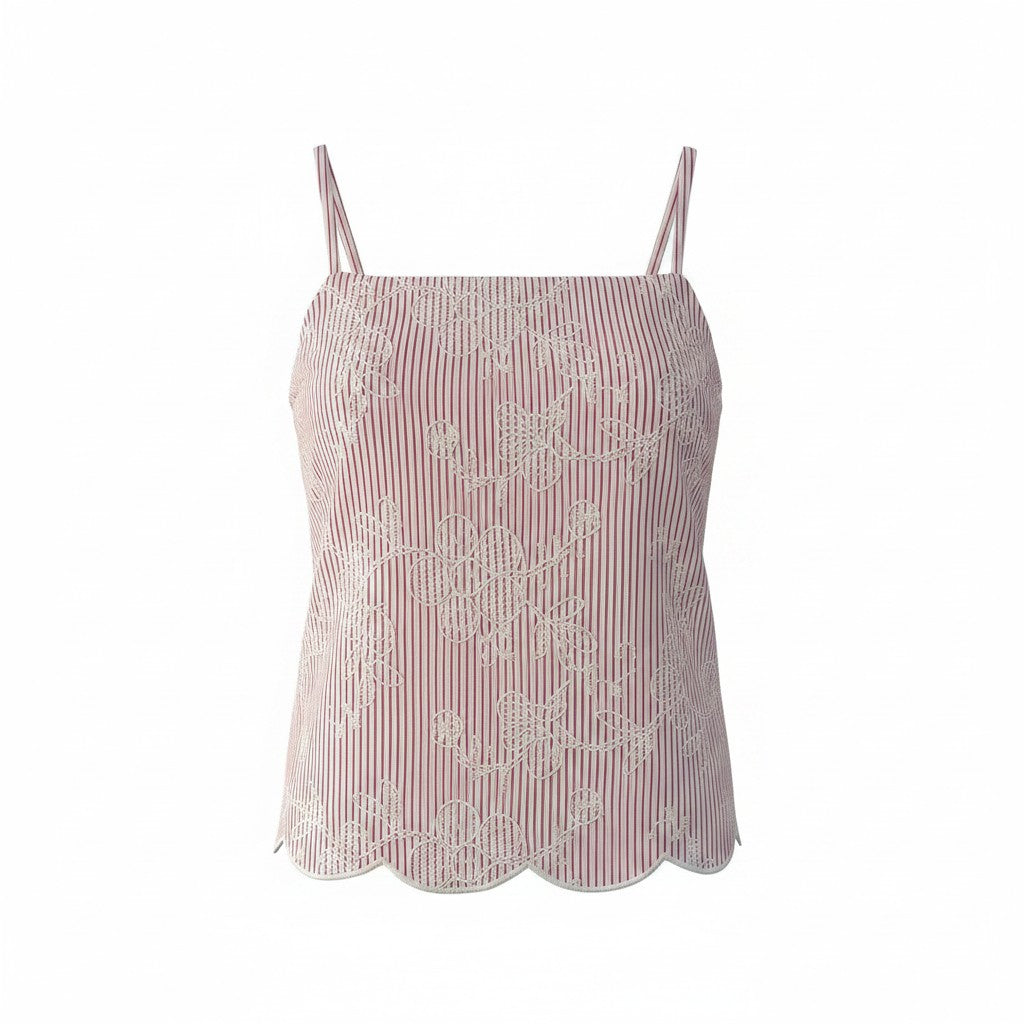 In February- Scallop Tank-Red-E3029T