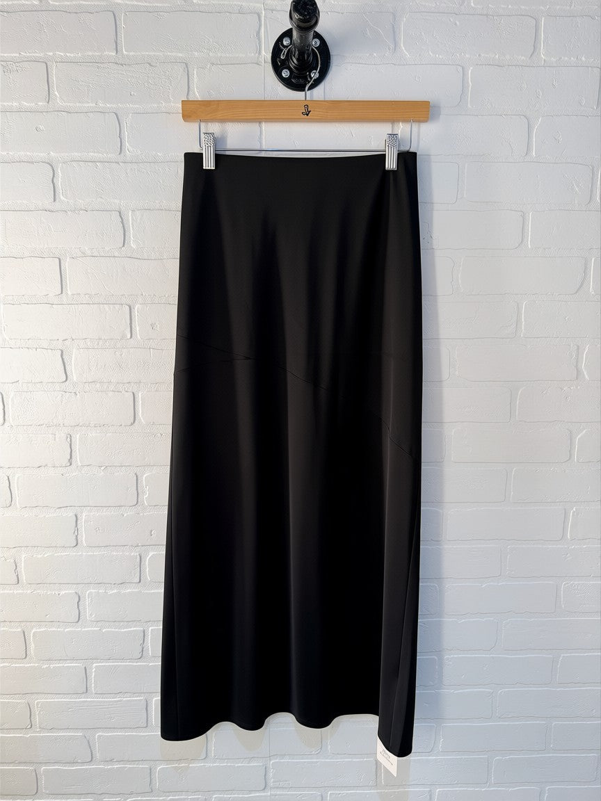 Rosa Clothing Satin High Wasted Slit Skirt RCXL04315