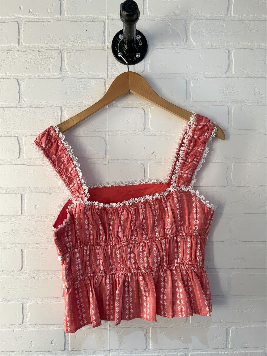 Sunday Edition- Tiered Red Tank-JT8112