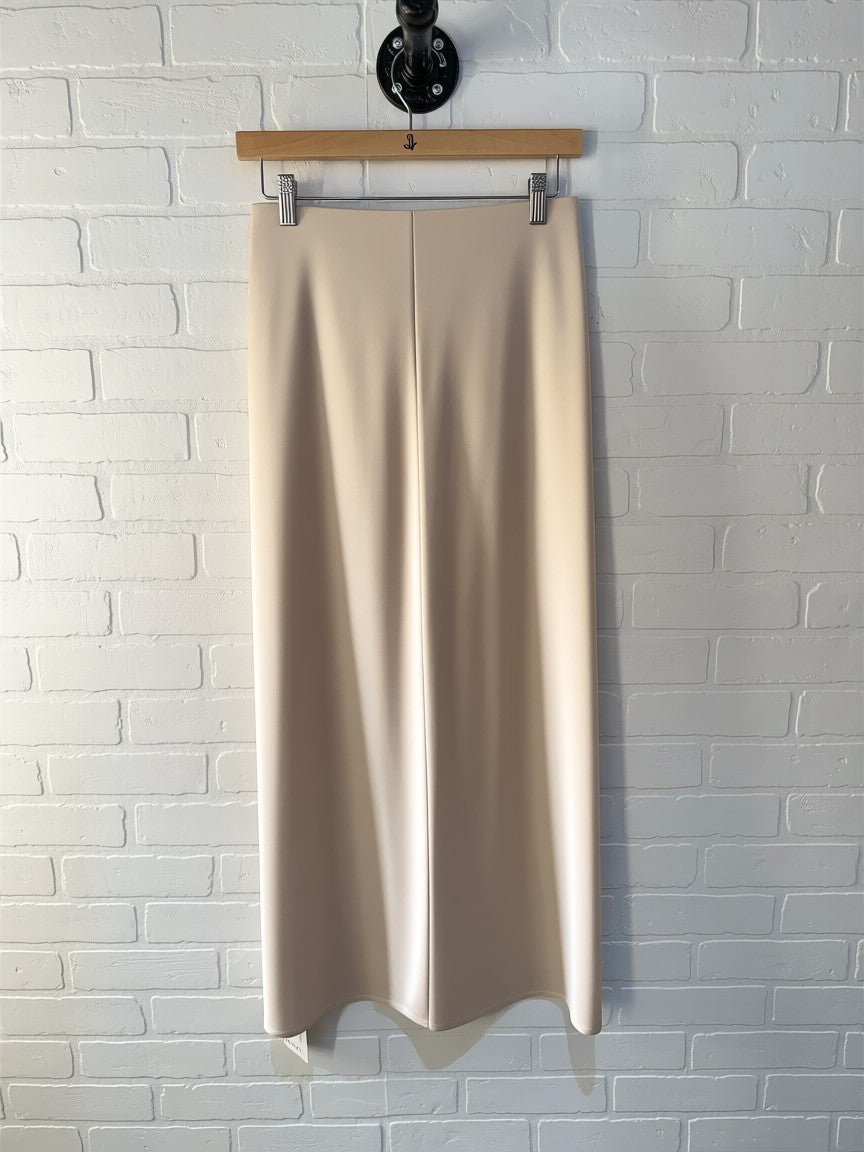 Rosa Clothing Satin High Wasted Slit Skirt RCXL04315
