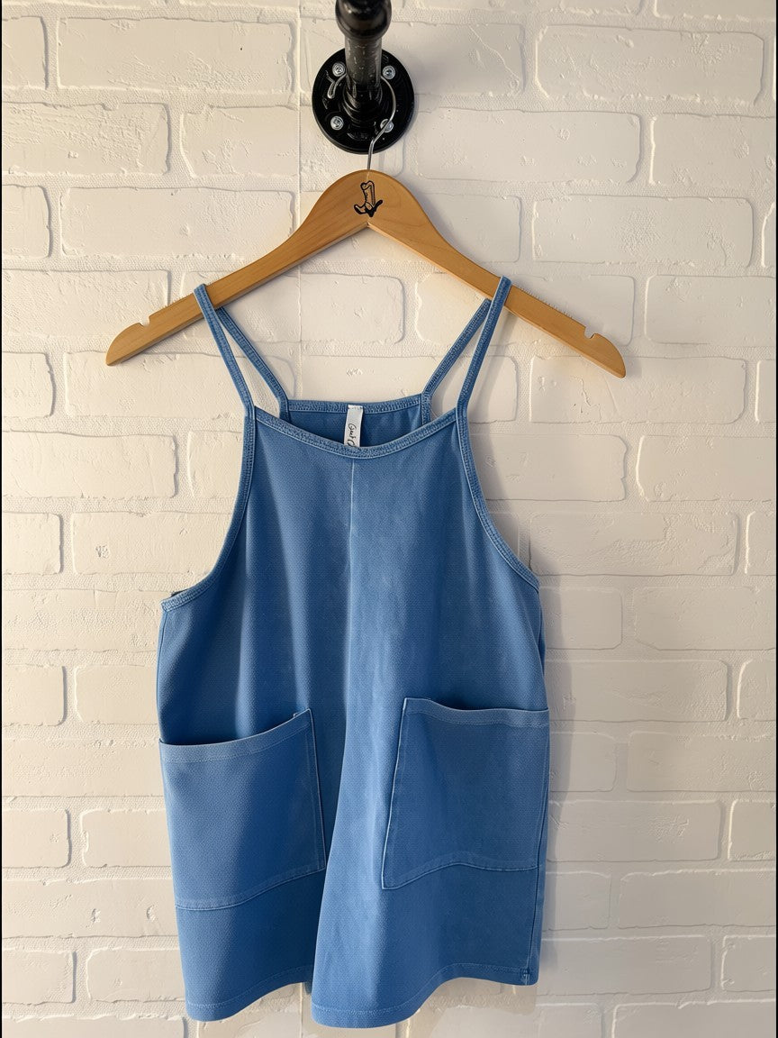 Good Girl Blue Romper-GP454B