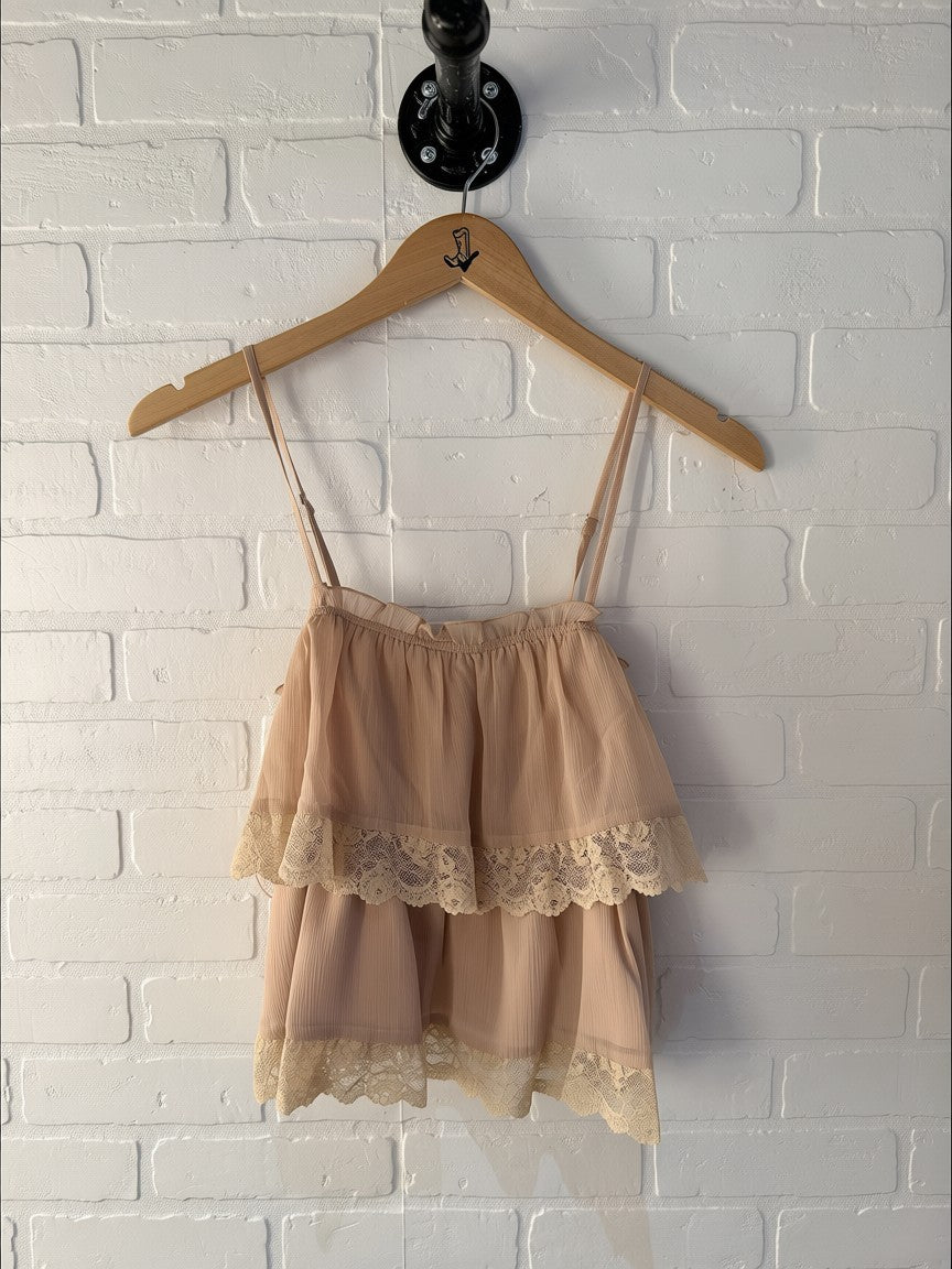 Sunday Edition Layered Lace Trim Top MT20918