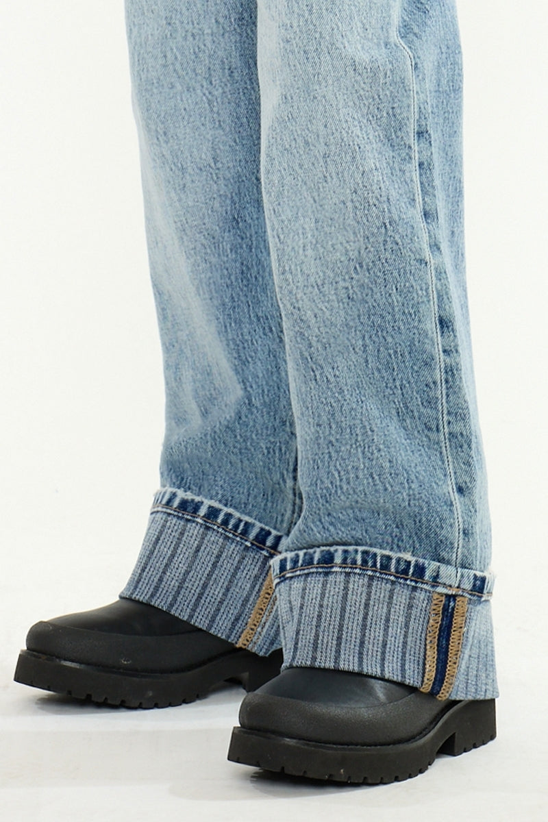KanCan Youth High Rise Wide Jeans- YC2164M