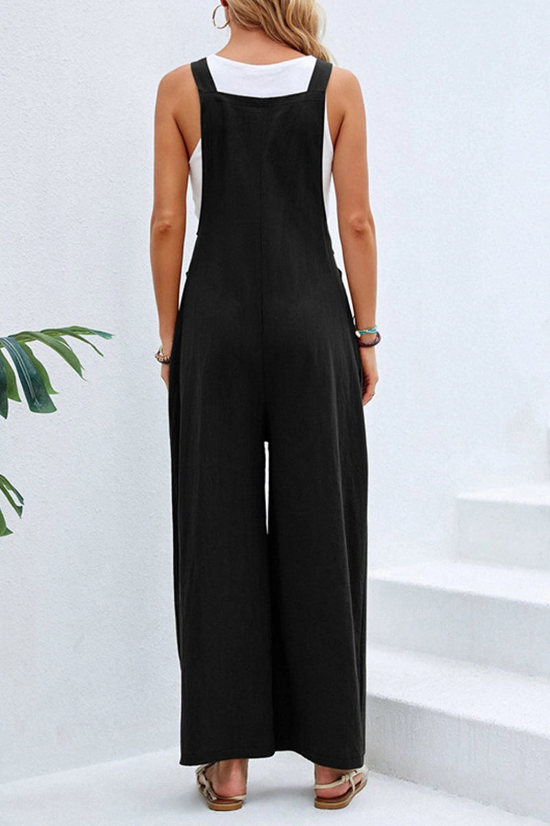 Mid-waist Loose Casual Suspenders- CWSJS0208