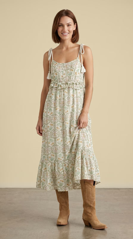 Mint Floral Dress