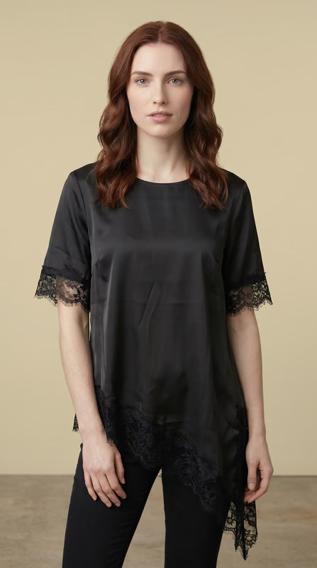 Aapparella Asymmetric Lace Top APLA25136135-P2