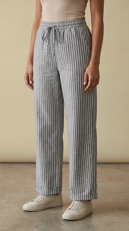 Striped Wide Leg Pants