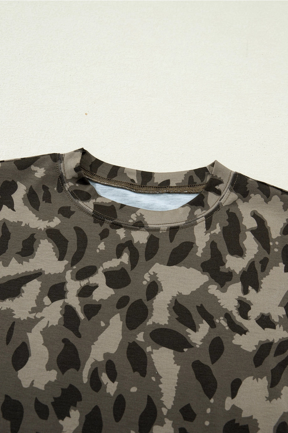 Leopard Print Cap Sleeve DISCO25230834