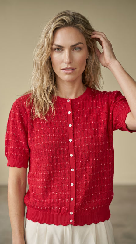 &Merci Button Sweater- MSW11254