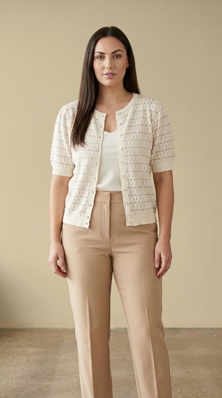 &Merci Button Sweater- MSW11254