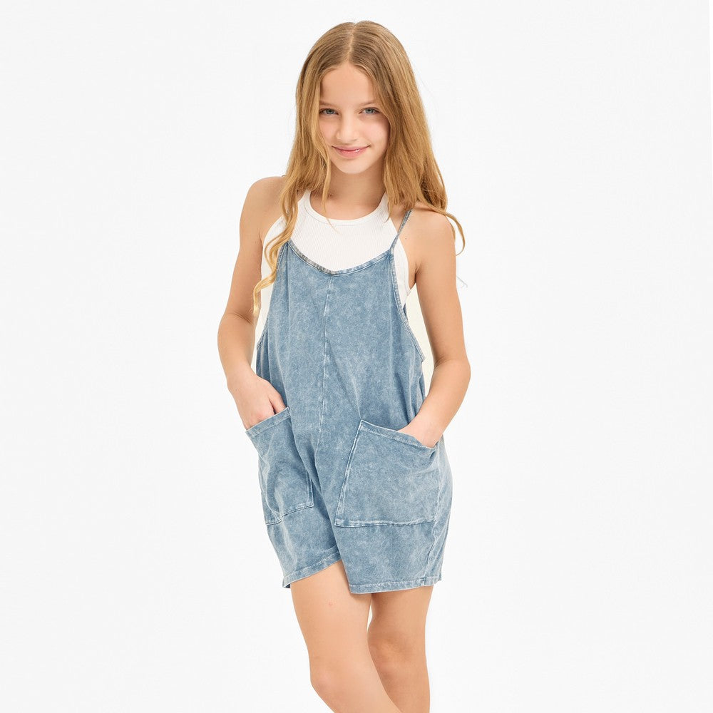 Good Girl Blue Romper-GP454B