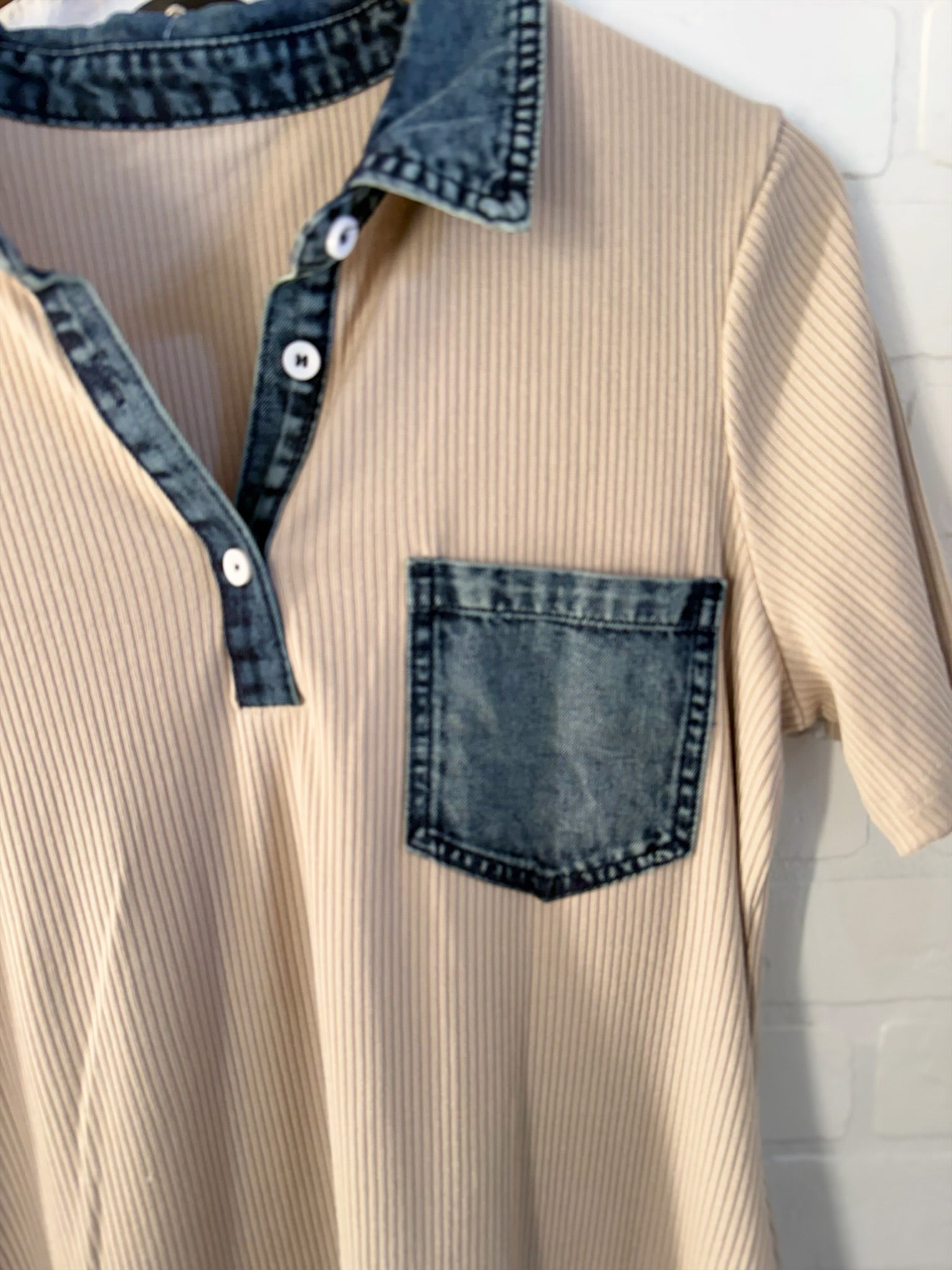 66DISCO Denim Collar Dress 6128057-P15
