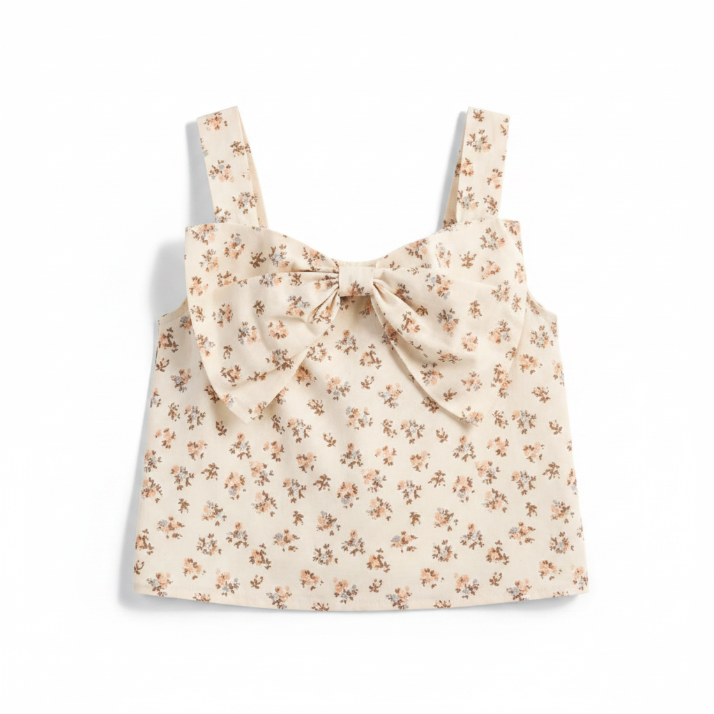 Heart & Arrow Girls' Bow Front Tank Top