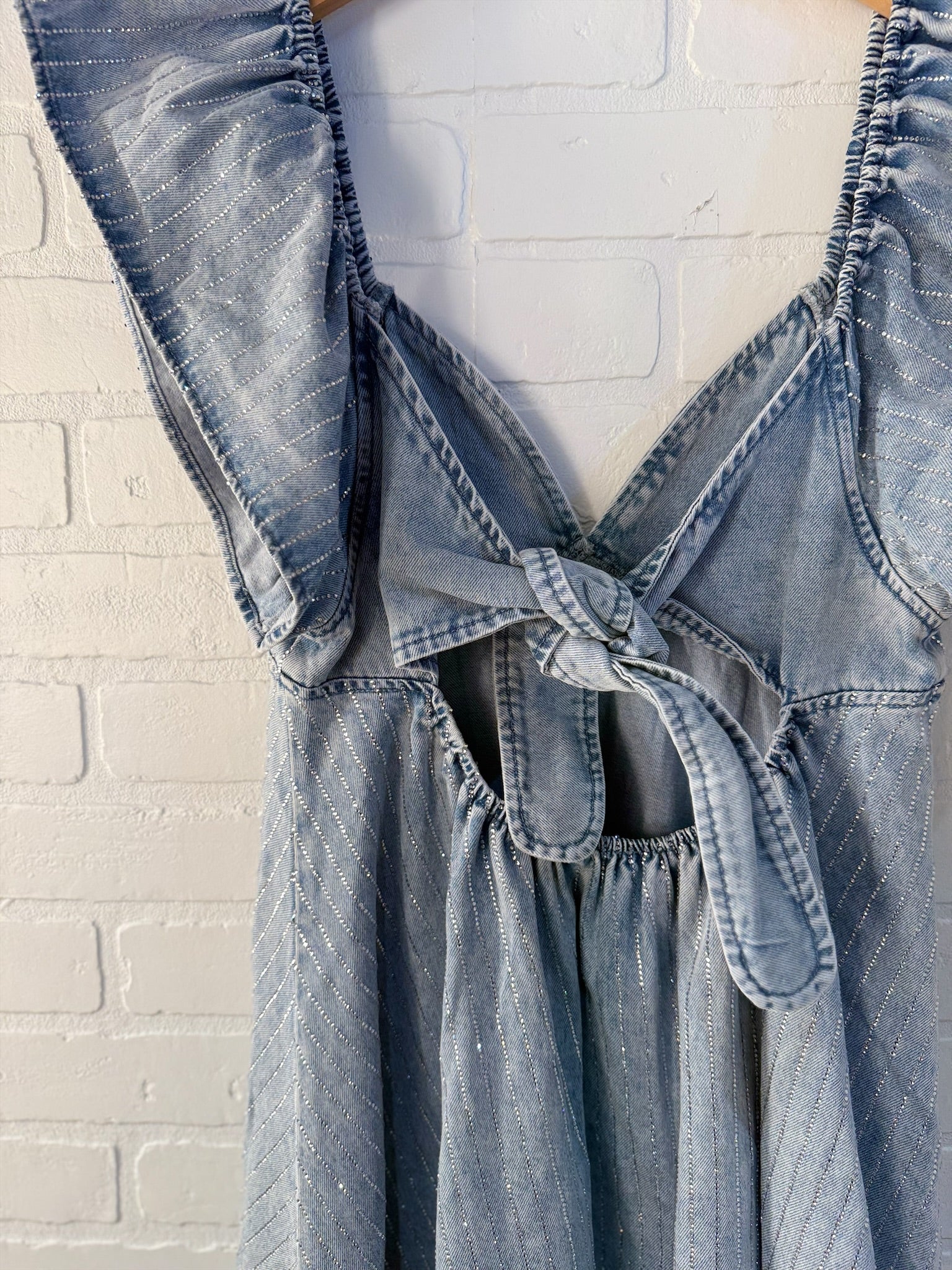 Blue B Ruffle Flare Denim Dress 50117D