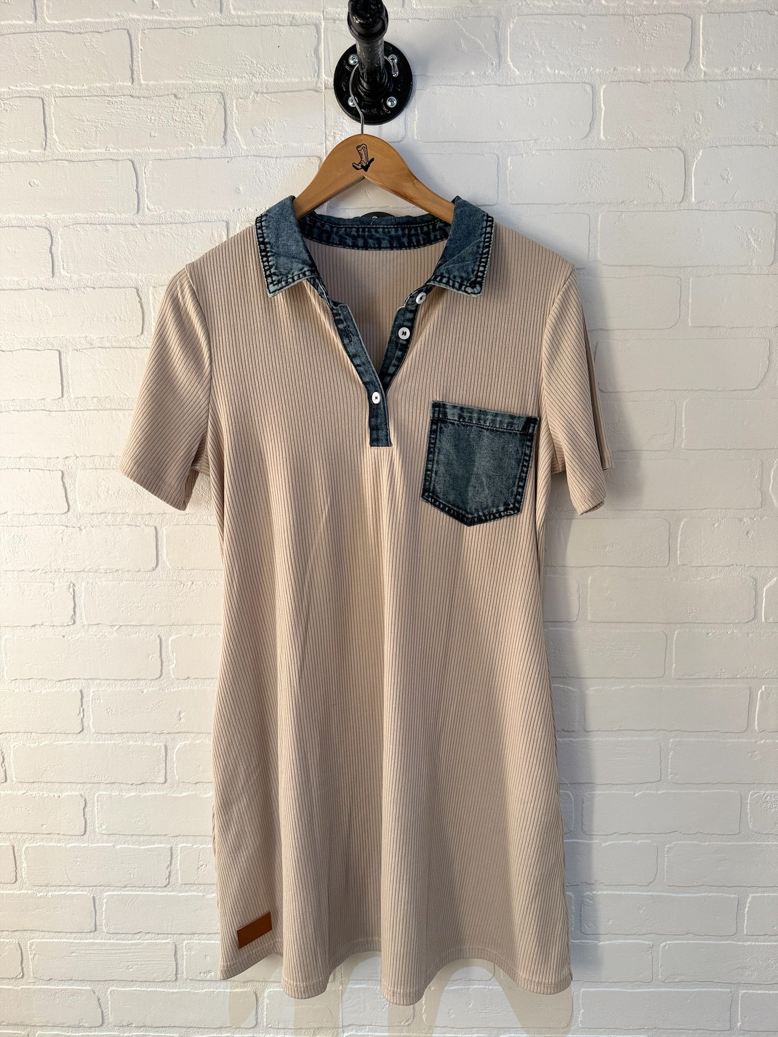 66DISCO Denim Collar Dress 6128057-P15