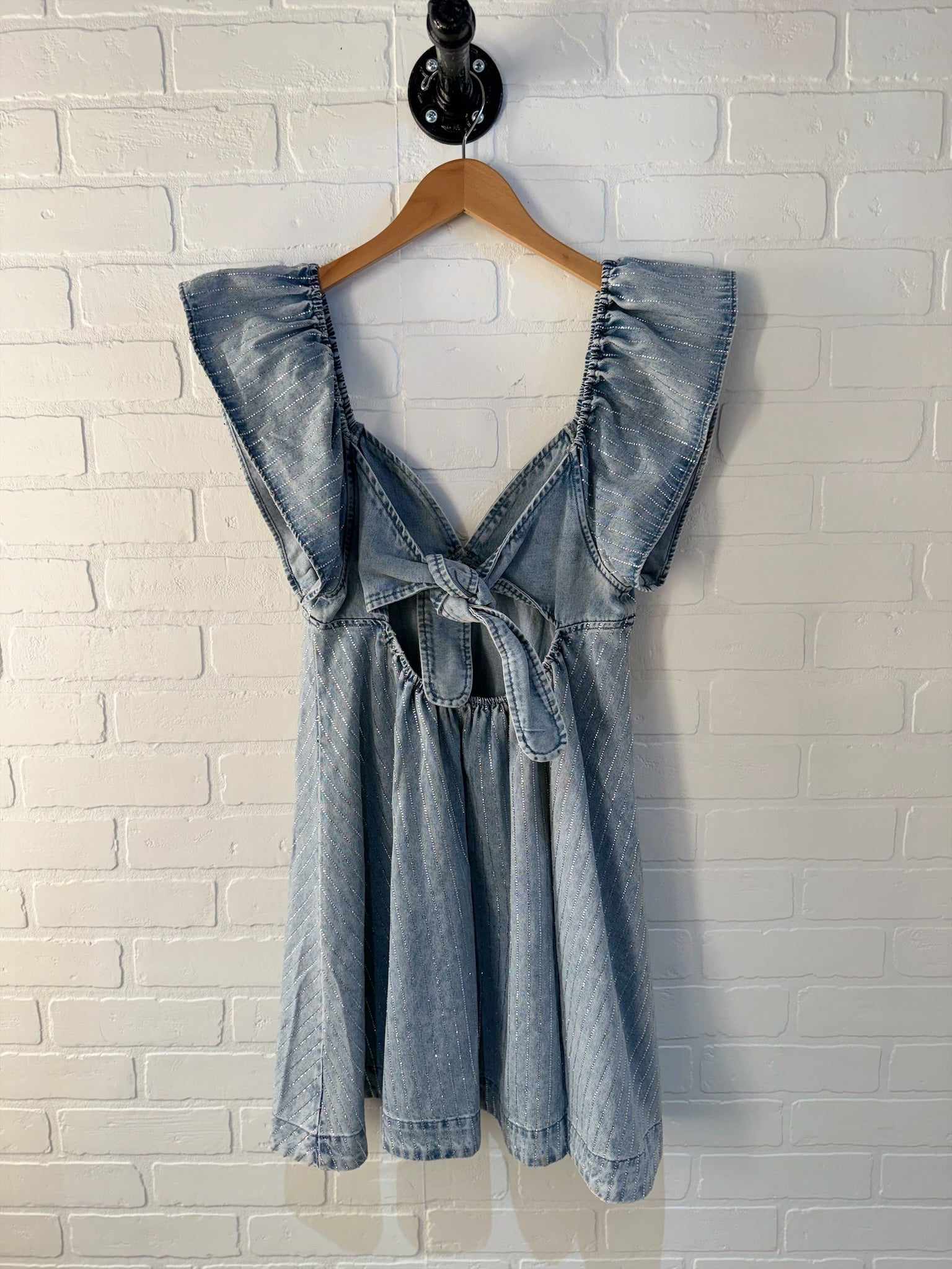 Blue B Ruffle Flare Denim Dress 50117D