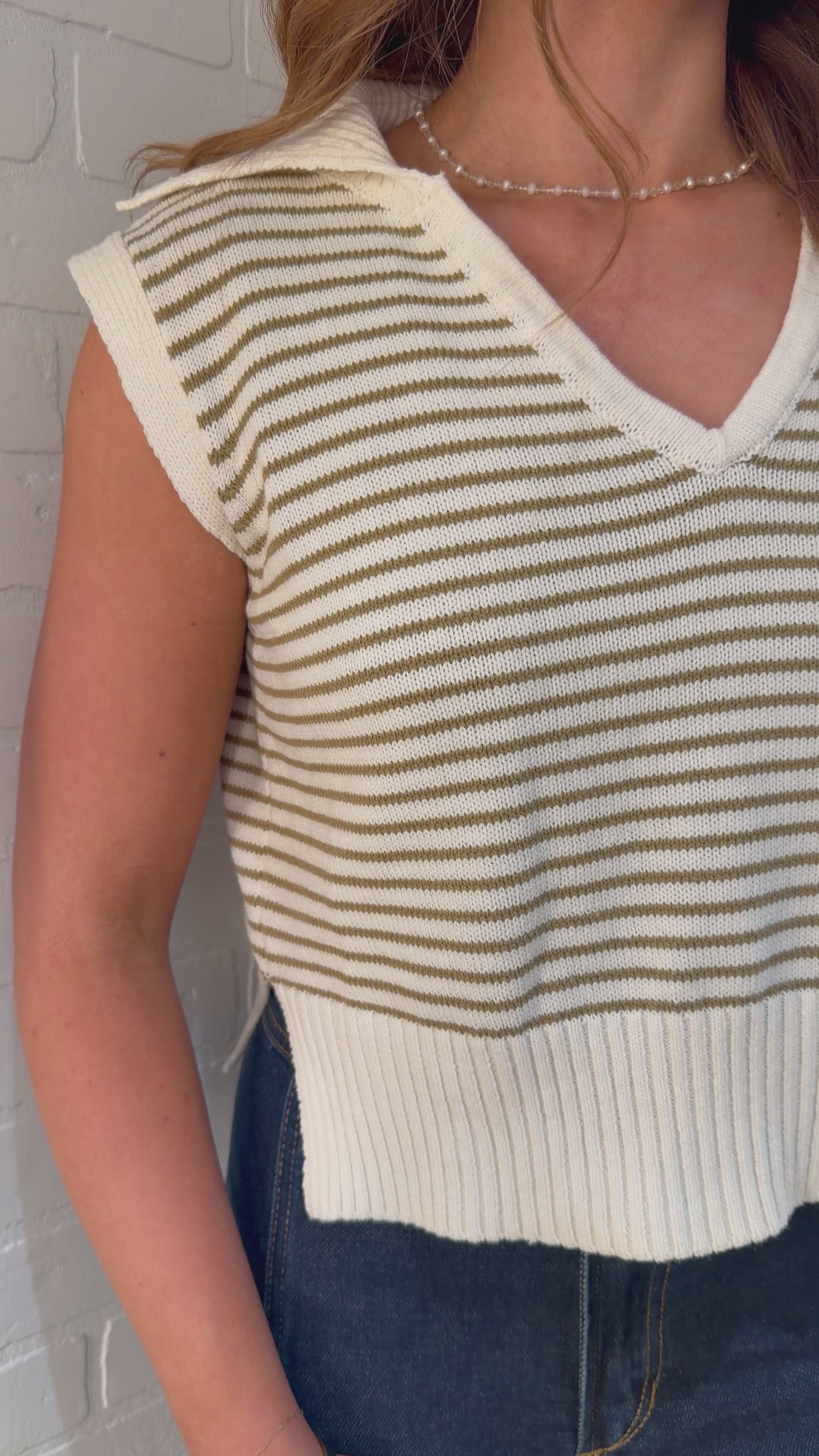 Miou Muse Striped Top T3789