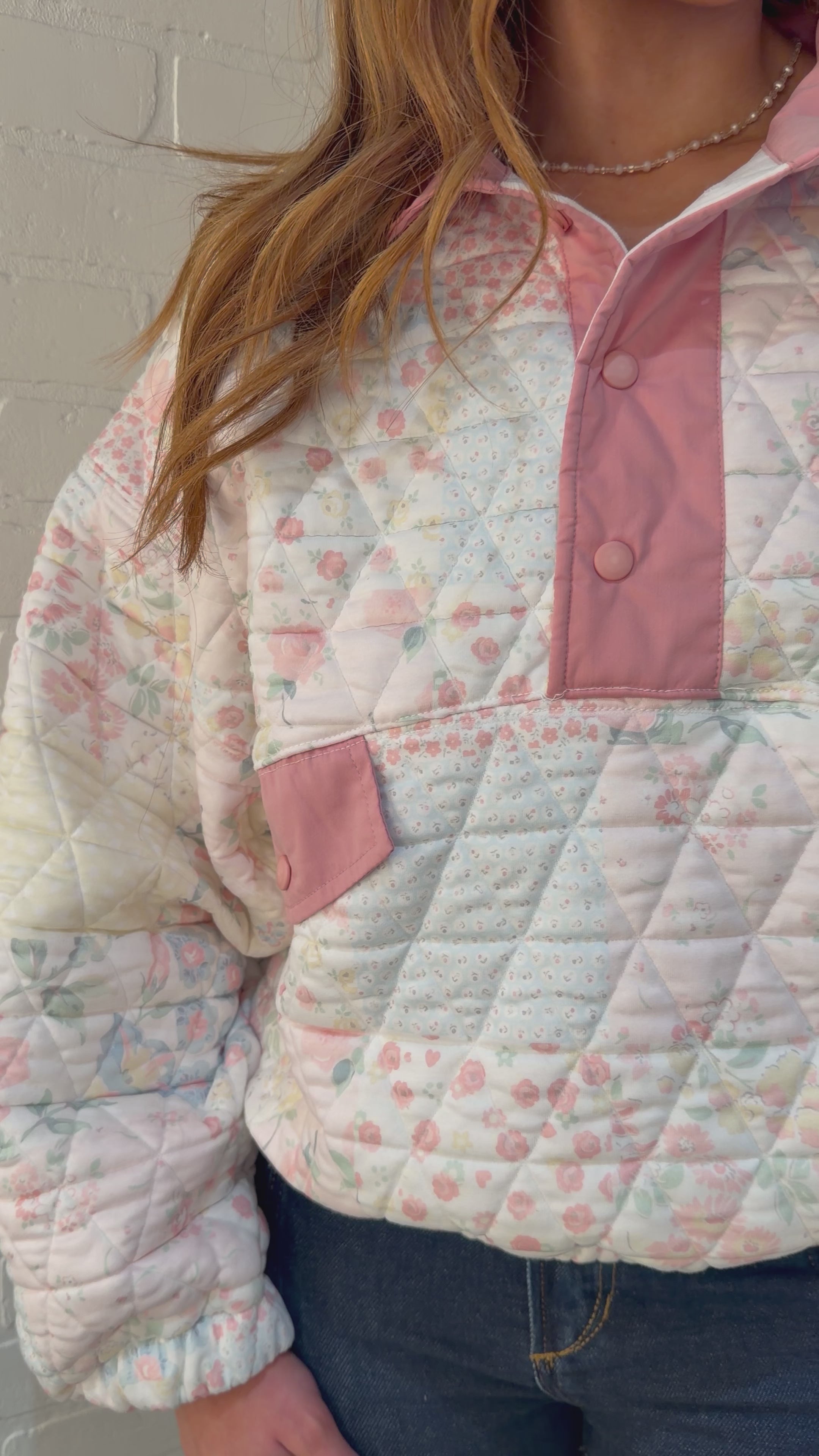 Veveret Quilted Quarter Zip VJ7245-BC