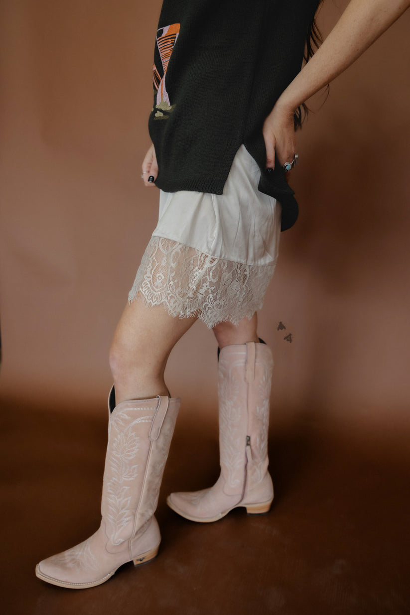 Lace Ex-Tendy Slip Skirt